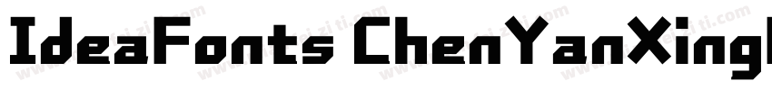 IdeaFonts ChenYanXingKai字体转换